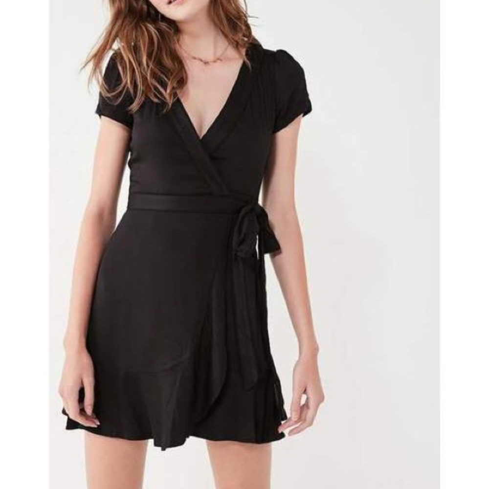 *NWT* Urban Outfitters Black Wrap Dress